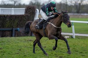 WARWICK, ENGLAND - JANUARY 14: Stan Sheppard riding Iwilldoit clear the last to win The Wigley Group Classic Handicap Chase at Warwick Racecourse on January 14, 2023 in Warwick, England. (Photo by Alan Crowhurst/Getty Images)