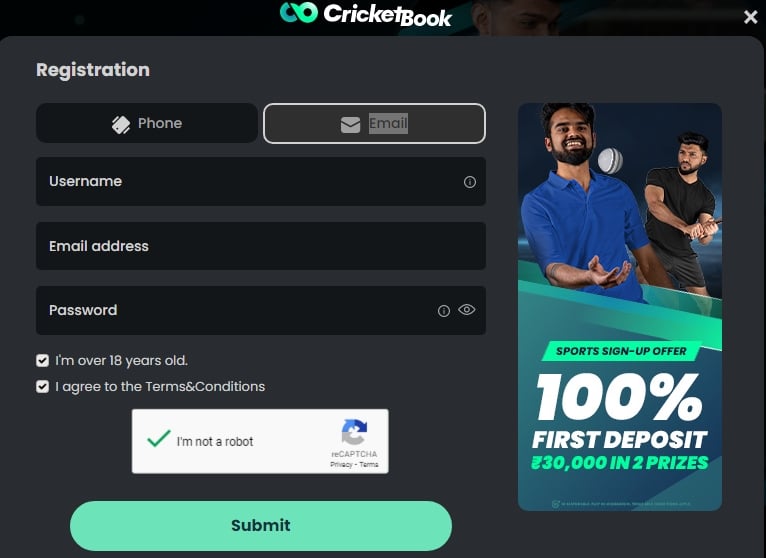 Cricketbook promo code