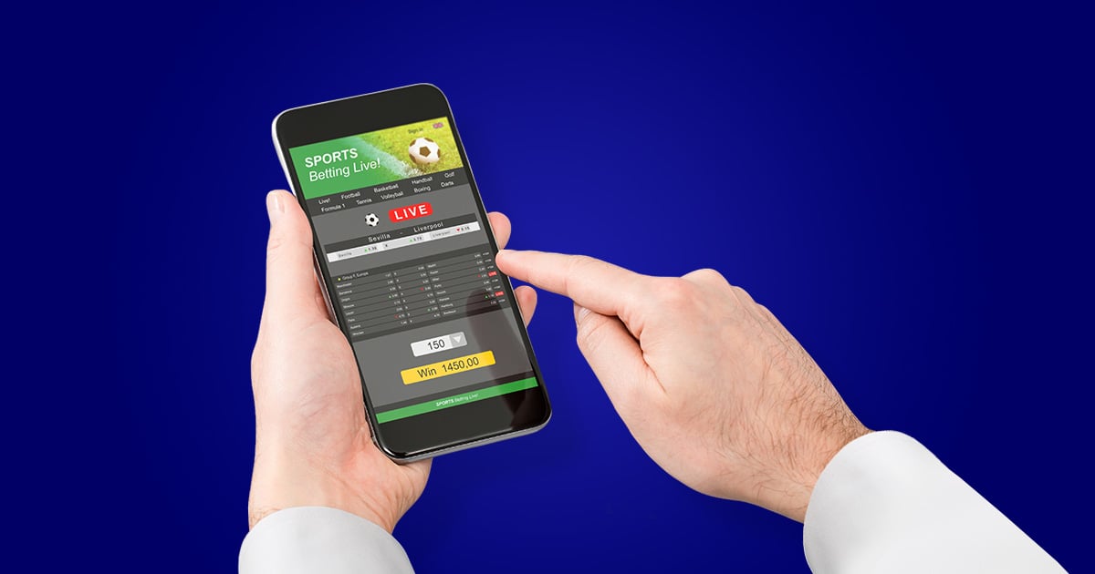 Placing bet on mobile phone