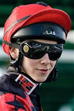 LINGFIELD, ENGLAND - JANUARY 21: Billy Loughnane in the stalls at Lingfield Park on January 21, 2023 in Lingfield, England. (Photo by Alan Crowhurst/Getty Images)