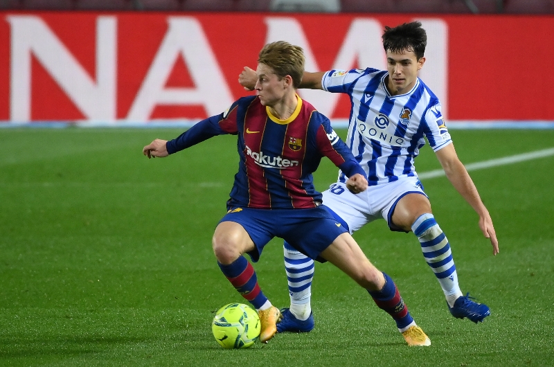 Barcelona Real Sociedad camp nou de jong
