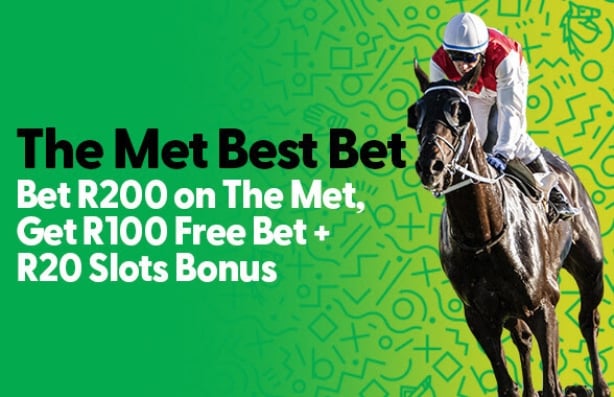 The Met Best Bet - Get an R100 Free Bet plus a Slot Bonus with Bet.co.za