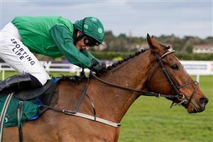 DUBLIN, IRELAND - FEBRUARY 04: Daryl Jacob riding El Fabiolo clear the last to win The Goffs Irish Arkle Novice Chase at Leopardstown Racecourse on February 04, 2023 in Dublin, Ireland. (Photo by Alan Crowhurst/Getty Images)