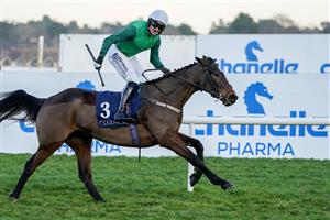 DUBLIN, IRELAND - FEBRUARY 05: Patrick Mullins riding Fun Fun Fun win The Coolmore N.H. Sires