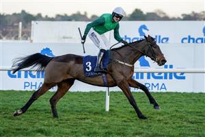 DUBLIN, IRELAND - FEBRUARY 05: Patrick Mullins riding Fun Fun Fun win The Coolmore N.H. Sires