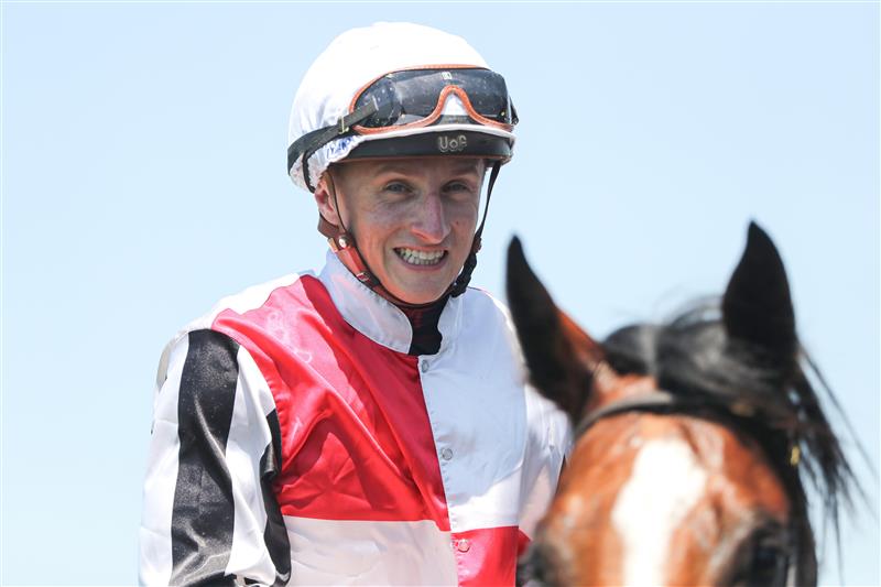 SYDNEY, AUSTRALIA - FEBRUARY 11: Tom Marquand riding Cafe Millennium wins Race 1 Coolmore Pierro Plate during the Inglis Millennium Day - Sydney Racing at Royal Randwick Racecourse on February 11, 2023 in Sydney, Australia. (Photo by Jeremy Ng/Getty Images)