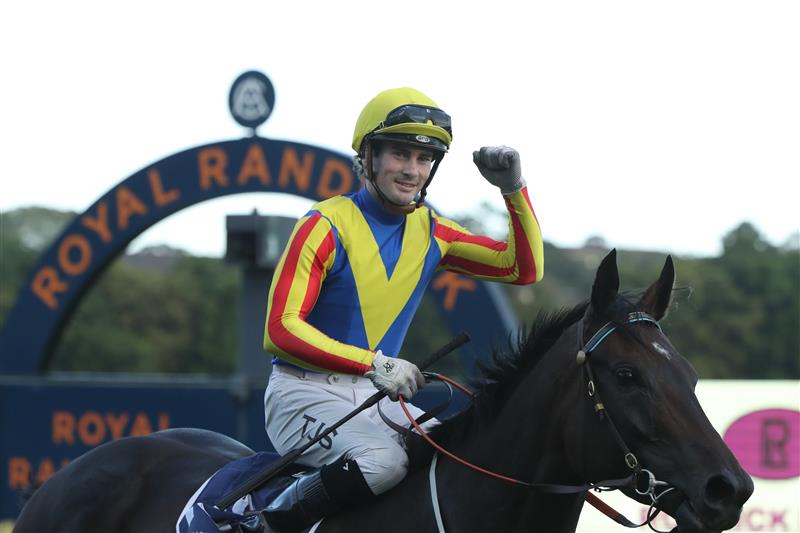 SYDNEY, AUSTRALIA - FEBRUARY 11: Tyler Schiller riding Po Kare Kare wins Race 9 Robrick Lodge Triscay Stakes during the Inglis Millennium Day - Sydney Racing at Royal Randwick Racecourse on February 11, 2023 in Sydney, Australia. (Photo by Jeremy Ng/Getty Images)