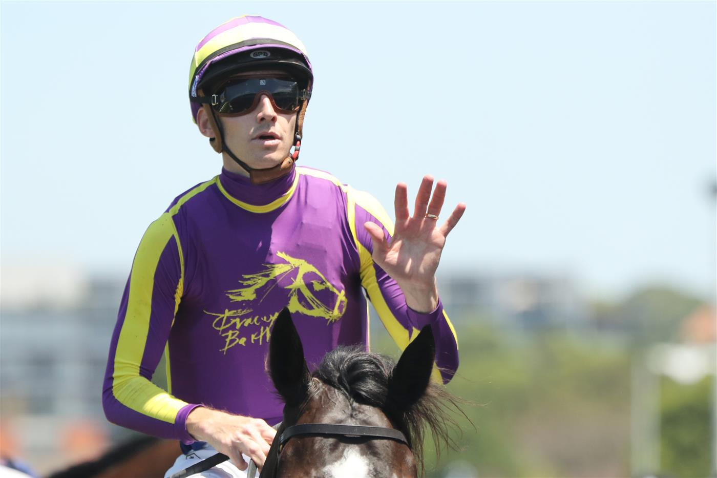 SYDNEY, AUSTRALIA - FEBRUARY 11: Jason Collett riding Mabel wins Race 3 Midway during the Inglis Millennium Day - Sydney Racing at Royal Randwick Racecourse on February 11, 2023 in Sydney, Australia. (Photo by Jeremy Ng/Getty Images)