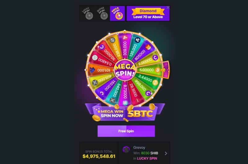 Lucky Spin Bonus - Get A Free Spin & Win Crypto Every Day At BC.Game