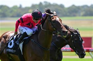 MELBOURNE, AUSTRALIA - FEBRUARY 11: Dean Holland riding So Unusual winning Race 1, Premier Signs Handicap during Melbourne Racing at Sandown Hillside on February 11, 2023 in Melbourne, Australia. (Photo by Vince Caligiuri/Getty Images)