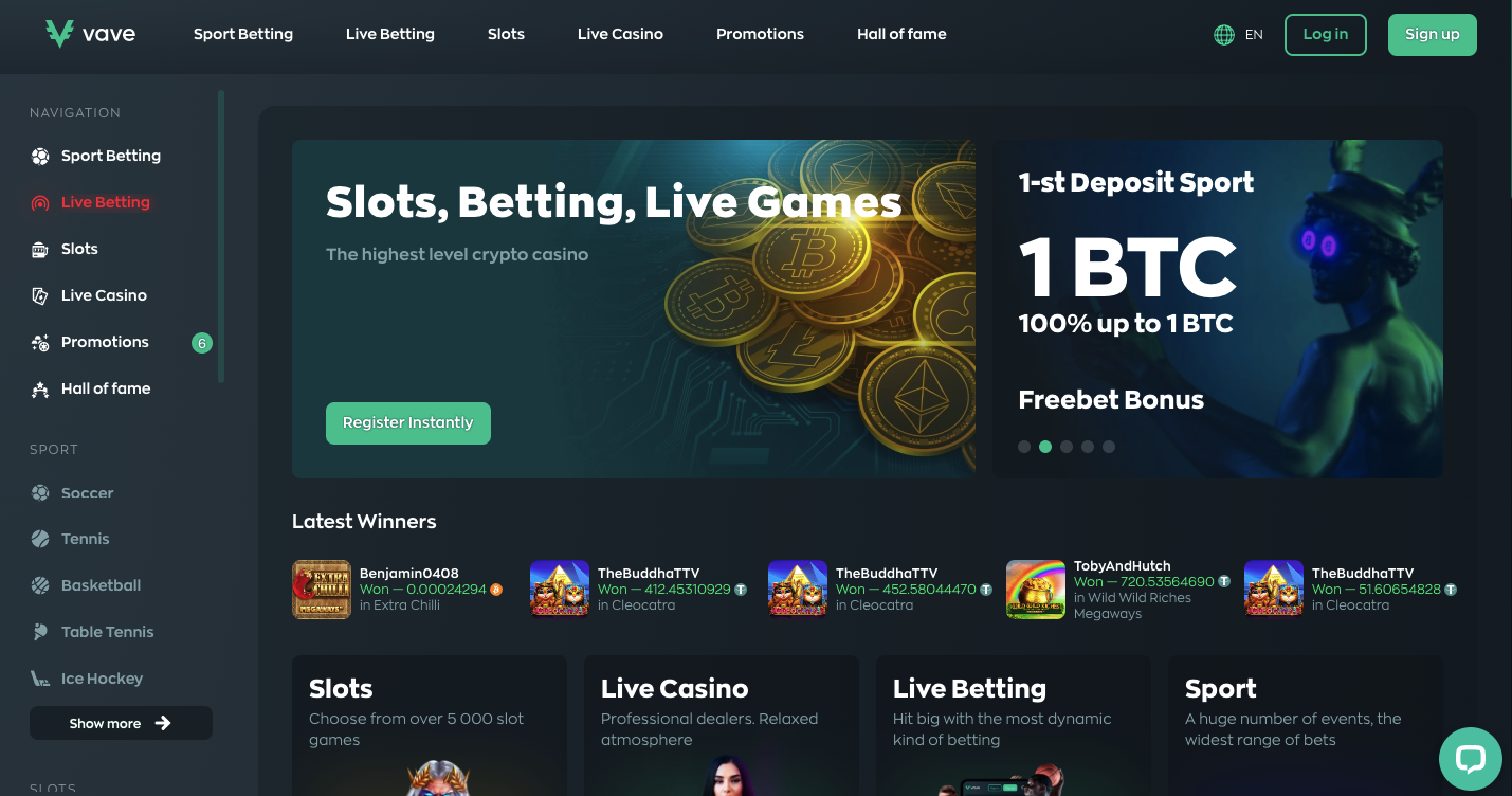 Vave Casino Review 2026 | Expert Guide to Vave Crypto Casino