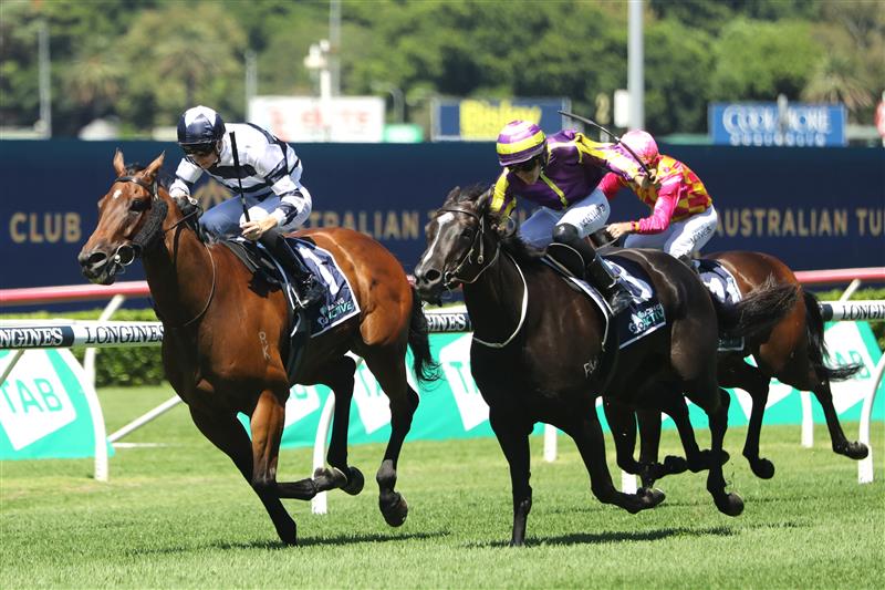 SYDNEY, AUSTRALIA - FEBRUARY 25: Dylan Gibbons riding Dalaalaat wins Race 1 Midway during TAB Chipping Norton Stakes Day - Sydney Racing at Royal Randwick Racecourse on February 25, 2023 in Sydney, Australia. (Photo by Jeremy Ng/Getty Images)