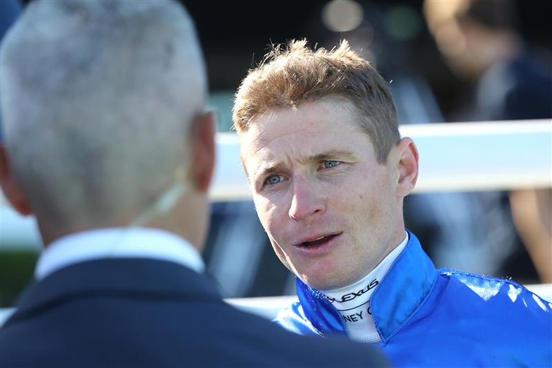 SYDNEY, AUSTRALIA - FEBRUARY 25: James Mcdonald riding Anamoe wins Race 8 TAB Chipping Norton Stakes during TAB Chipping Norton Stakes Day - Sydney Racing at Royal Randwick Racecourse on February 25, 2023 in Sydney, Australia. (Photo by Jeremy Ng/Getty Images)