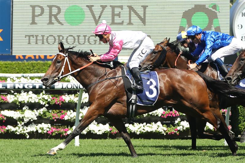 SYDNEY, AUSTRALIA - FEBRUARY 25: Tim Clark riding Hope In Your Heart  Race 5 Guy Walter Proven Thoroughbred Stakes during TAB Chipping Norton Stakes Day - Sydney Racing at Royal Randwick Racecourse on February 25, 2023 in Sydney, Australia. (Photo by Jeremy Ng/Getty Images)