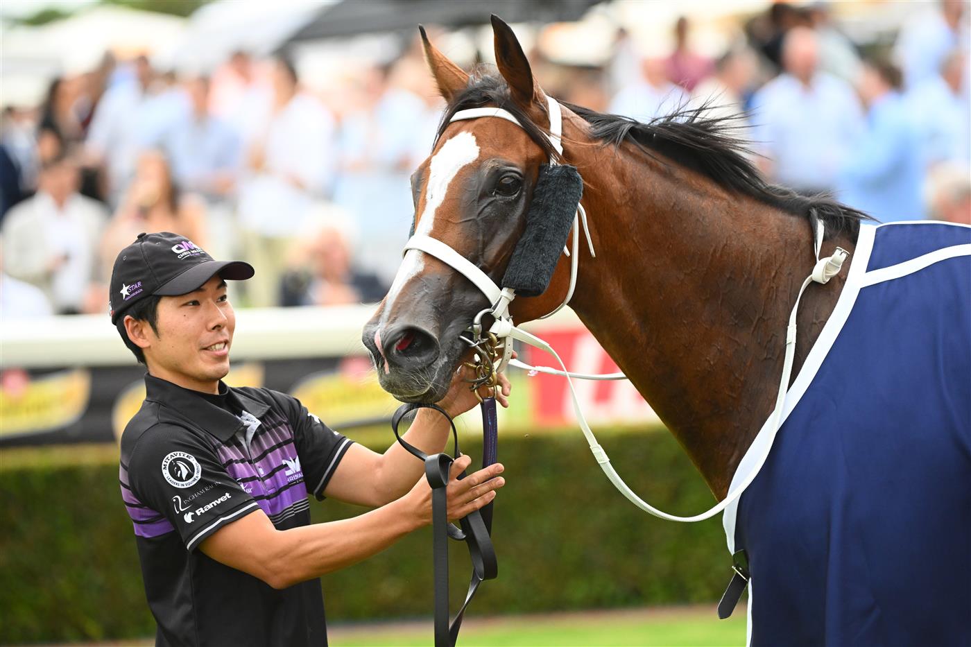 MELBOURNE, AUSTRALIA - FEBRUARY 25: Espiona after winning Race 3, the Catanach's Jewellers Mannerism Stakes, during Melbourne Racing at Sandown Lakeside on February 25, 2023 in Melbourne, Australia. (Getty)