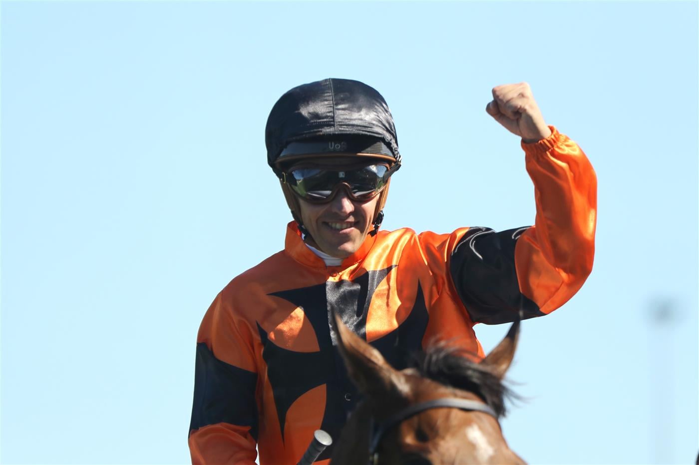 SYDNEY, AUSTRALIA - FEBRUARY 25: Ryan Maloney riding  Sunshine In Paris wins Race 7 Drinkwise Surround Stakes during TAB Chipping Norton Stakes Day - Sydney Racing at Royal Randwick Racecourse on February 25, 2023 in Sydney, Australia. (Photo by Jeremy Ng/Getty Images)
