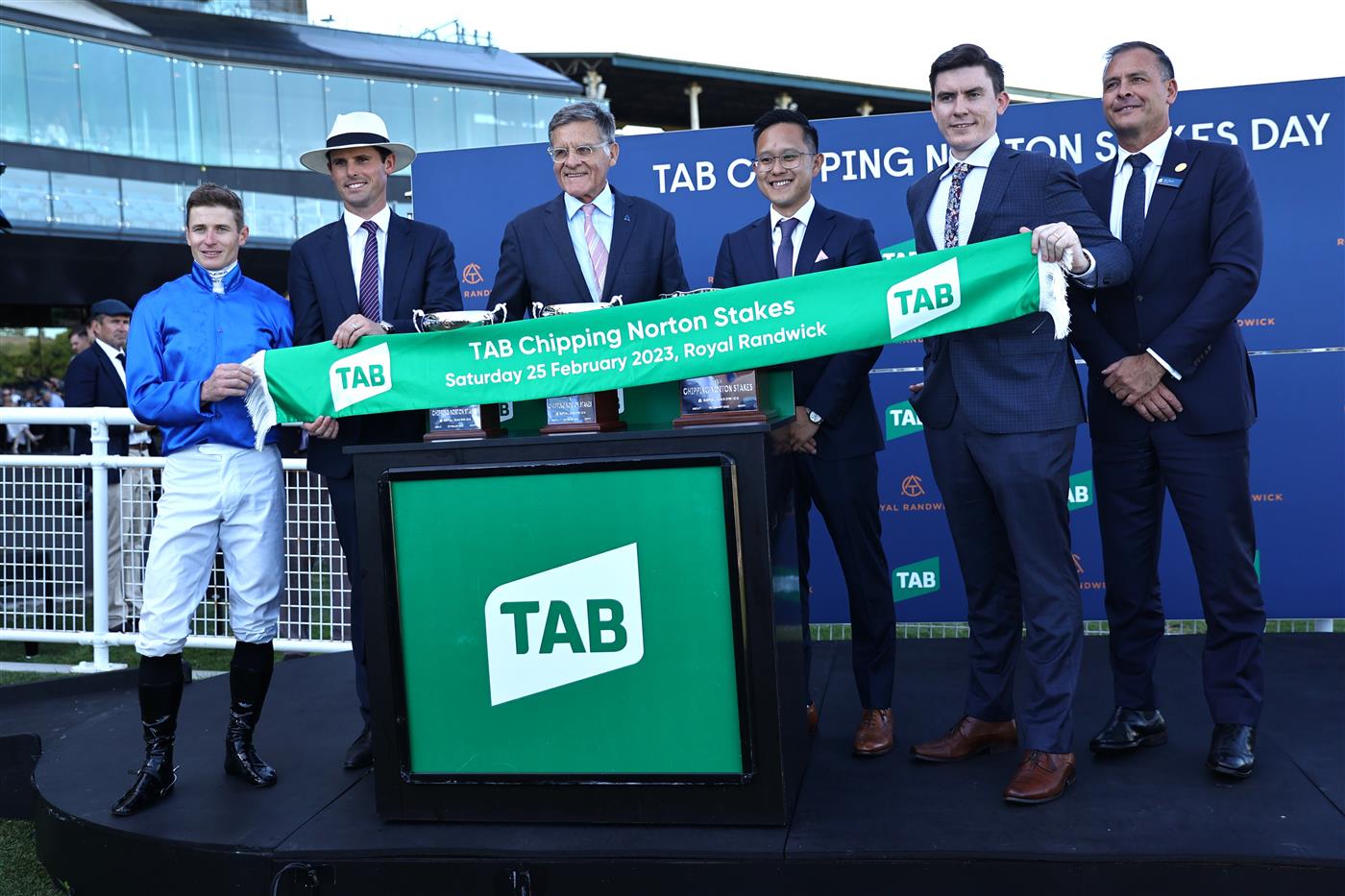 SYDNEY, AUSTRALIA - FEBRUARY 25: James Mcdonald riding Anamoe wins Race 8 TAB Chipping Norton Stakes during TAB Chipping Norton Stakes Day - Sydney Racing at Royal Randwick Racecourse on February 25, 2023 in Sydney, Australia. (Photo by Jeremy Ng/Getty Images)