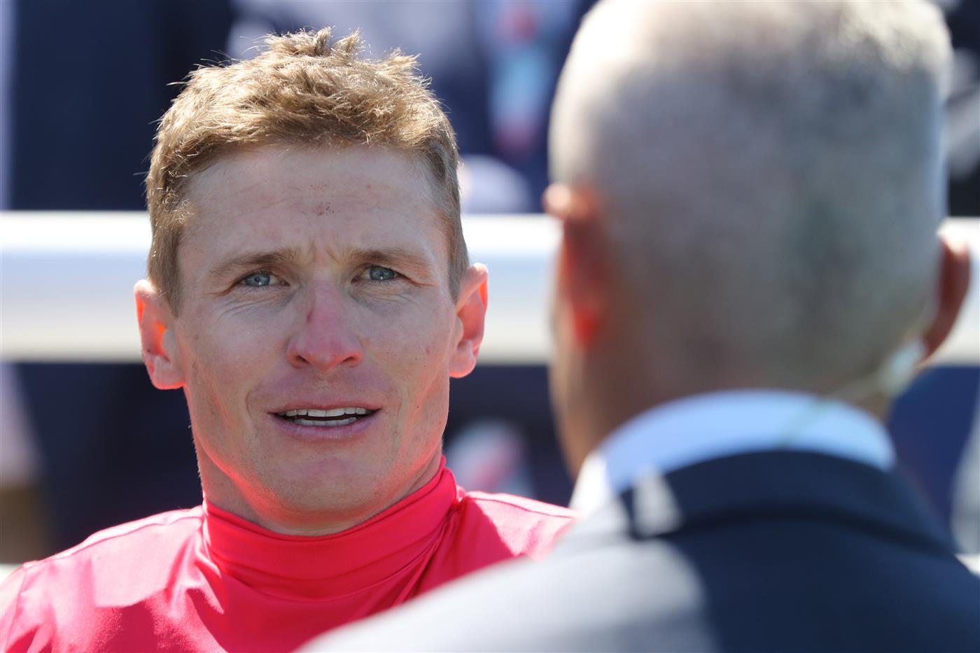 SYDNEY, AUSTRALIA - FEBRUARY 25: James Mcdonald riding Glory Daze wins Race 4 Fitzgerald Jenkins during TAB Chipping Norton Stakes Day - Sydney Racing at Royal Randwick Racecourse on February 25, 2023 in Sydney, Australia. (Photo by Jeremy Ng/Getty Images)