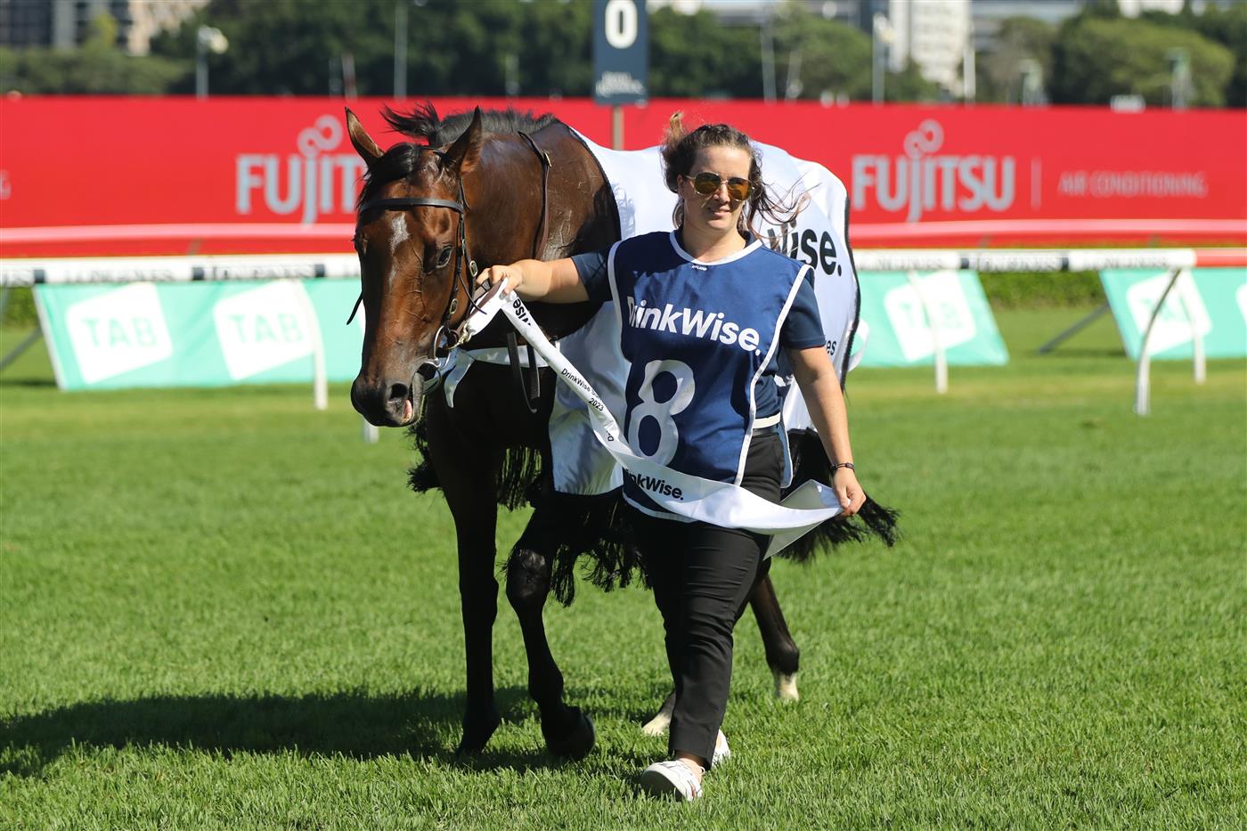 SYDNEY, AUSTRALIA - FEBRUARY 25: Ryan Maloney riding  Sunshine In Paris wins Race 7 Drinkwise Surround Stakes during TAB Chipping Norton Stakes Day - Sydney Racing at Royal Randwick Racecourse on February 25, 2023 in Sydney, Australia. (Photo by Jeremy Ng/Getty Images)