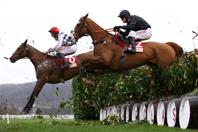 CHELTENHAM, ENGLAND - MARCH 15: Nick Scholfield riding Lieutenant Rocco competes in the Cross Country Chase during day two of the Cheltenham Festival 2023 at Cheltenham Racecourse on March 15, 2023 in Cheltenham, England. (Photo by Michael Steele/Getty Images)