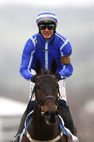 CHELTENHAM, ENGLAND - MARCH 15: Paul Townend riding Energumene during the Champion Chase during day two of the Cheltenham Festival 2023 at Cheltenham Racecourse on March 15, 2023 in Cheltenham, England. (Photo by Michael Steele/Getty Images)