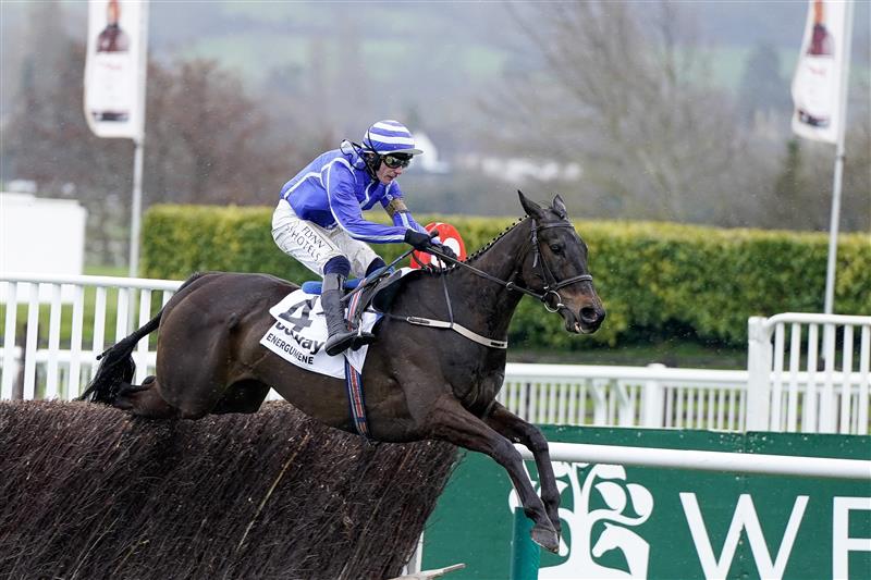 CHELTENHAM, ENGLAND - MARCH 15: Paul Townend riding Energumene clear the last to win The Betway Queen Mother Champion Chase during day two of the Cheltenham Festival 2023 at Cheltenham Racecourse on March 15, 2023 in Cheltenham, England. (Photo by Alan Crowhurst/Getty Images)