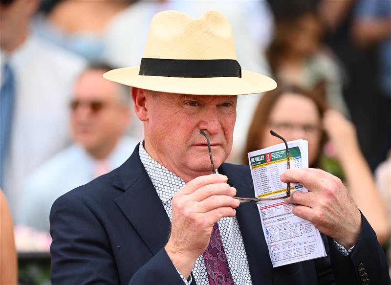 MELBOURNE, AUSTRALIA - MARCH 18: Chairman of Stewards Robert Cram is seen during Melbourne Racing at Moonee Valley Racecourse on March 18, 2023 in Melbourne, Australia. (Photo by Vince Caligiuri/Getty Images)