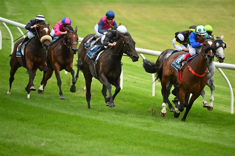 MELBOURNE, AUSTRALIA - MARCH 18: Dean Yendall riding Queen Air winning Race 3, the Piper-heidsieck The Mystic Journey, during Melbourne Racing at Moonee Valley Racecourse on March 18, 2023 in Melbourne, Australia. (Photo by Vince Caligiuri/Getty Images)