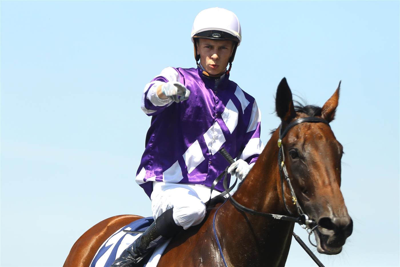 SYDNEY, AUSTRALIA - MARCH 18: Dylan Gibbons riding Wealthofknowledge wins Race 1 Midway during the Longines Golden Slipper Day - Sydney Racing at Rosehill Gardens on March 18, 2023 in Sydney, Australia. (Photo by Jeremy Ng/Getty Images)