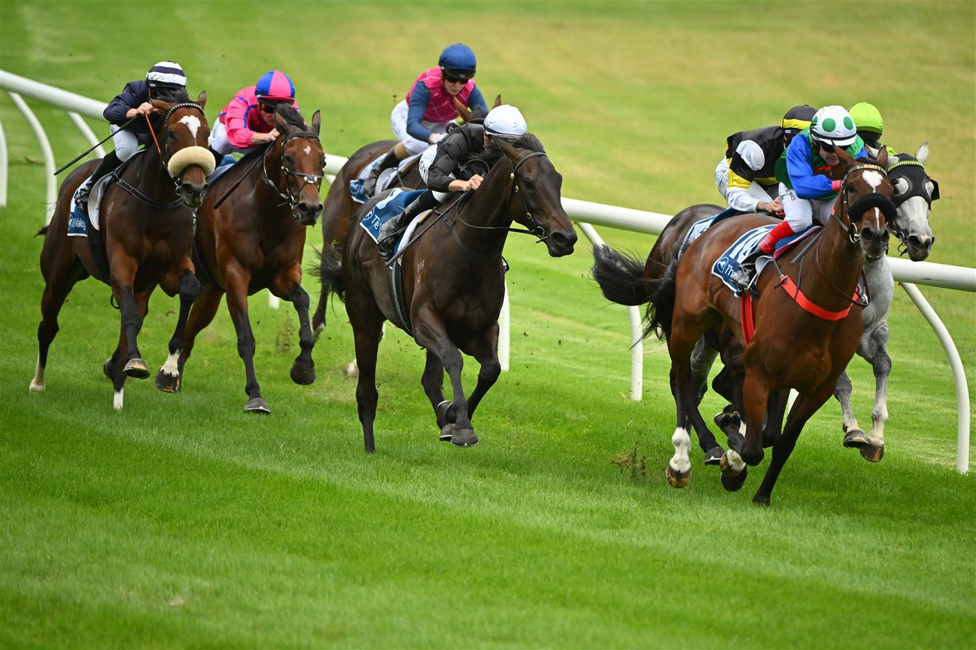 MELBOURNE, AUSTRALIA - MARCH 18: Dean Yendall riding Queen Air winning Race 3, the Piper-heidsieck The Mystic Journey, during Melbourne Racing at Moonee Valley Racecourse on March 18, 2023 in Melbourne, Australia. (Photo by Vince Caligiuri/Getty Images)