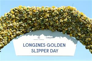 SYDNEY, AUSTRALIA - MARCH 18: General view during the Longines Golden Slipper Day - Sydney Racing at Rosehill Gardens on March 18, 2023 in Sydney, Australia. (Photo by Jeremy Ng/Getty Images)