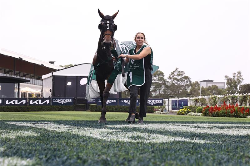 SYDNEY, AUSTRALIA - MARCH 25: Mark Zahra riding Prowess wins Race 7 Vinery Stud Stakes during Sydney Racing at Rosehill Gardens on March 25, 2023 in Sydney, Australia. (Photo by Jeremy Ng/Getty Images)