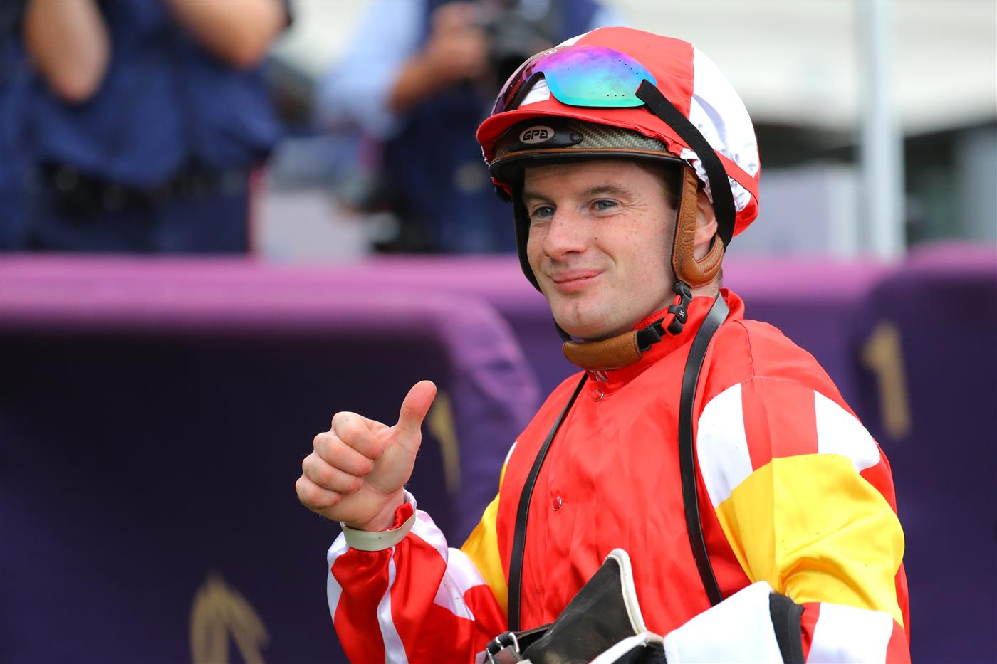 SYDNEY, AUSTRALIA - MARCH 25: Reece Jones riding Tapildoodledo wins Race 3 Elite Sand & Soil Tulloch Stakes during Sydney Racing at Rosehill Gardens on March 25, 2023 in Sydney, Australia. (Photo by Jeremy Ng/Getty Images)