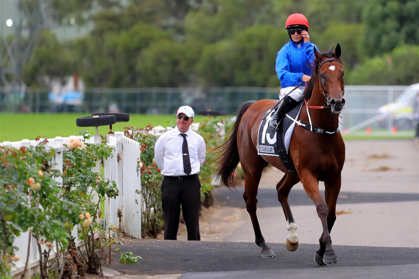 SYDNEY, AUSTRALIA - MARCH 25: Rachel King riding Bacchanalia wins Race 5 E-Group Security Star Kingdom during Sydney Racing at Rosehill Gardens on March 25, 2023 in Sydney, Australia. (Photo by Jeremy Ng/Getty Images)