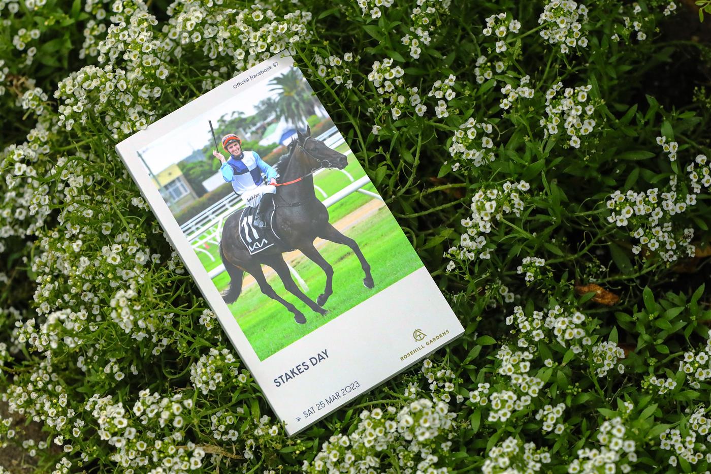 SYDNEY, AUSTRALIA - MARCH 25: An official racebook is seen prior to the Stakes Day - Sydney Racing at Rosehill Gardens on March 25, 2023 in Sydney, Australia. (Photo by Jeremy Ng/Getty Images)