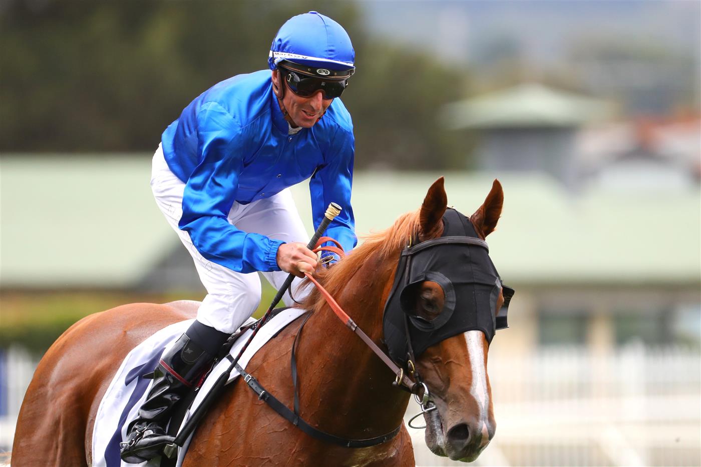 SYDNEY, AUSTRALIA - MARCH 25: Nash Rawiller riding Amur wins Race 2 ACY Securities TL Baillieu during Sydney Racing at Rosehill Gardens on March 25, 2023 in Sydney, Australia. (Photo by Jeremy Ng/Getty Images)
