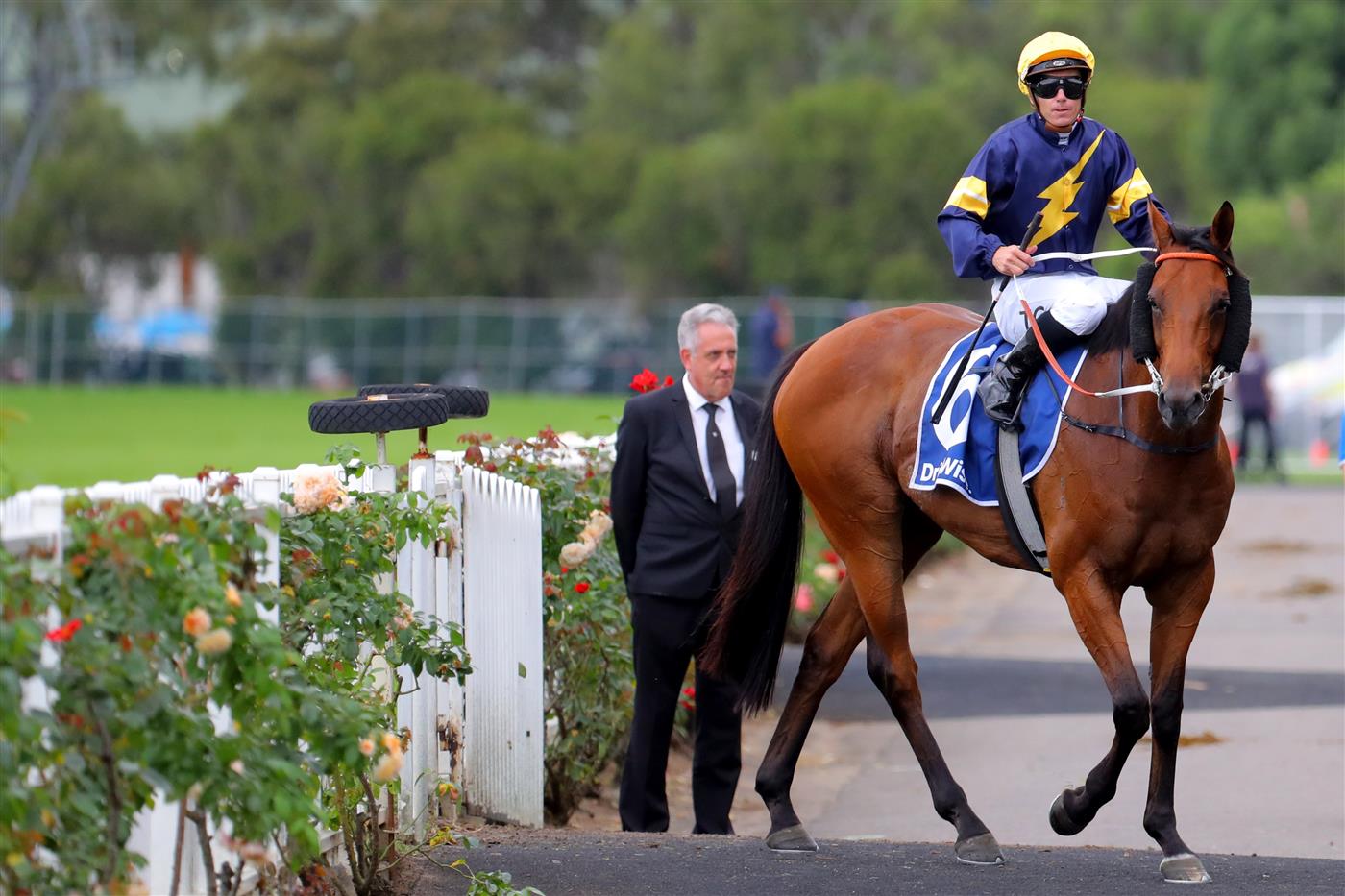 SYDNEY, AUSTRALIA - MARCH 25: Tim Clark riding Zeyrek wins Race 4 Furphy Neville Sellwood Stakes during Sydney Racing at Rosehill Gardens on March 25, 2023 in Sydney, Australia. (Photo by Jeremy Ng/Getty Images)