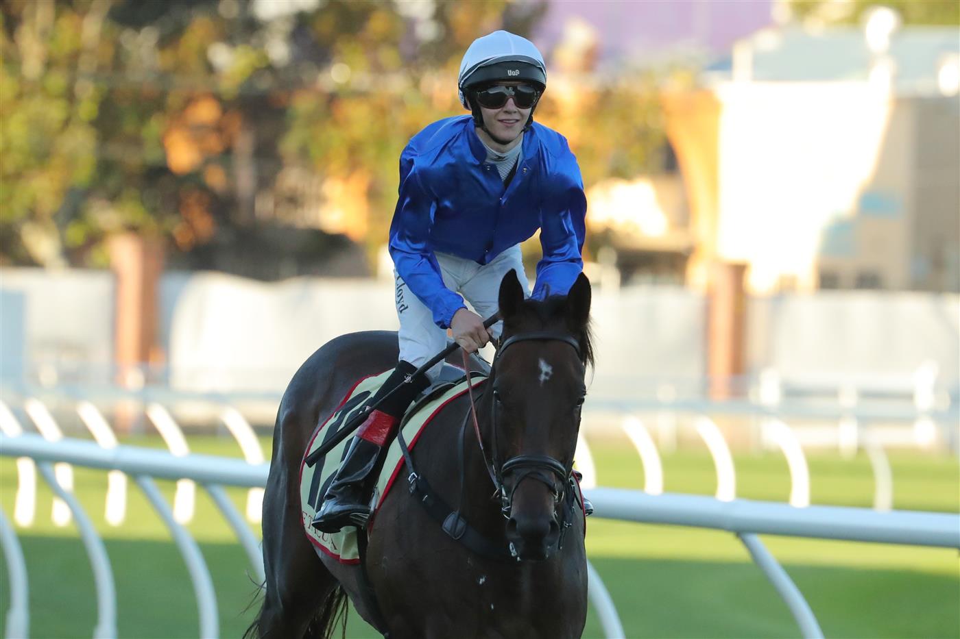 SYDNEY, AUSTRALIA - APRIL 15: Zac Lloyd riding Tamerlane  wins Race 9 Petaluma during "Schweppes All Aged Stakes Day" - Sydney Racing at Royal Randwick Racecourse on April 15, 2023 in Sydney, Australia. (Photo by Jeremy Ng/Getty Images)