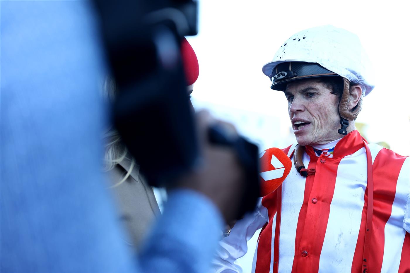 SYDNEY, AUSTRALIA - APRIL 15:  Craig Williams riding Giga Kick wins Race 8 Schweppes All Aged Stakes during "Schweppes All Aged Stakes Day" - Sydney Racing at Royal Randwick Racecourse on April 15, 2023 in Sydney, Australia. (Photo by Jeremy Ng/Getty Images)