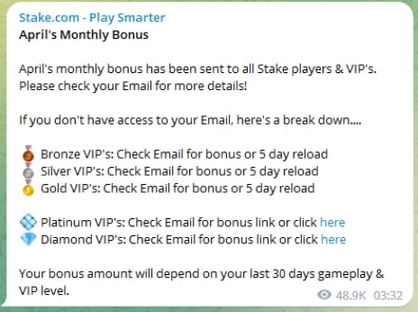 stake.com vip telegram