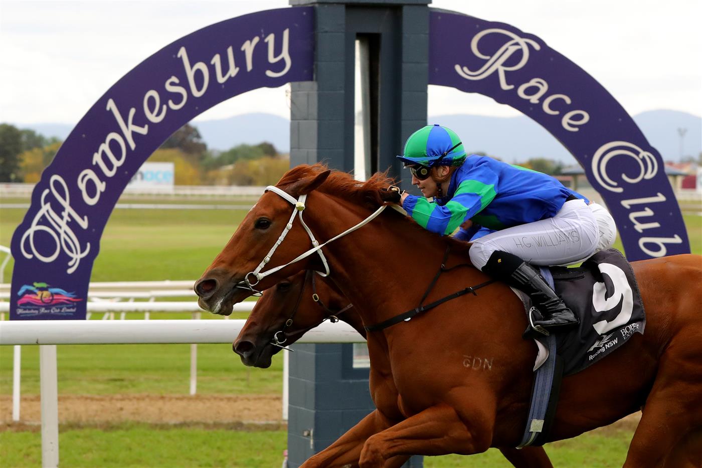 HAWKESBURY, AUSTRALIA - APRIL 22: Hannah Williams riding Delacour wins Race 5 The Lawn Shed  during Hawkesbury Cup Day Sydney Racing at Hawkesbury Racecourse on April 22, 2023 in Hawkesbury, Australia. (Photo by Jeremy Ng/Getty Images)