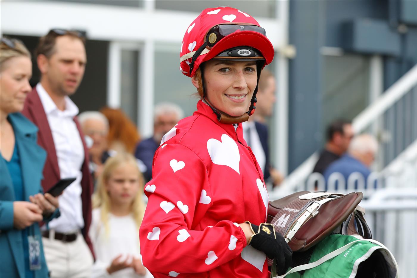 HAWKESBURY, AUSTRALIA - APRIL 22: Hannah Williams riding Penthouse wins Race 2 TAB Highway during Hawkesbury Cup Day Sydney Racing at Hawkesbury Racecourse on April 22, 2023 in Hawkesbury, Australia. (Photo by Jeremy Ng/Getty Images)