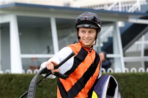 HAWKESBURY, AUSTRALIA - APRIL 22: Dylan Gibbons riding Moonlight Grace wins Race 3 Midway during Hawkesbury Cup Day Sydney Racing at Hawkesbury Racecourse on April 22, 2023 in Hawkesbury, Australia. (Photo by Jeremy Ng/Getty Images)