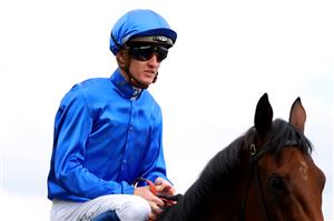 HAWKESBURY, AUSTRALIA - APRIL 22: Chad Schofield riding Zardozi prepares for Race 1 St Johns Park B.C Clarendon during Hawkesbury Cup Day Sydney Racing at Hawkesbury Racecourse on April 22, 2023 in Hawkesbury, Australia. (Photo by Jeremy Ng/Getty Images)