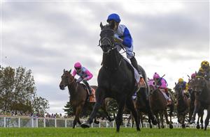 MORNINGTON, AUSTRALIA - APRIL 22: Daniel Moor riding Jigsaw winning Race 7, the Neds Hareeba Stakes,  during Melbourne Racing at Mornington Racecourse on April 22, 2023 in Mornington, Australia. (Photo by Vince Caligiuri/Getty Images)