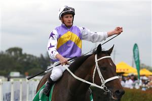 HAWKESBURY, AUSTRALIA - APRIL 22: James Mcdonald riding New Mandate wins Race 9 Richmond Club Hawkesbury Cup during Hawkesbury Cup Day Sydney Racing at Hawkesbury Racecourse on April 22, 2023 in Hawkesbury, Australia. (Photo by Jeremy Ng/Getty Images)