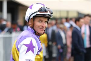 HAWKESBURY, AUSTRALIA - APRIL 22: James Mcdonald riding New Mandate wins Race 9 Richmond Club Hawkesbury Cup during Hawkesbury Cup Day Sydney Racing at Hawkesbury Racecourse on April 22, 2023 in Hawkesbury, Australia. (Photo by Jeremy Ng/Getty Images)