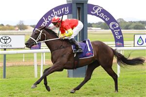 HAWKESBURY, AUSTRALIA - APRIL 22: Nash Rawiller riding Princess Grace wins Race 8 Pioneer Services Hawkesbury Crown during Hawkesbury Cup Day Sydney Racing at Hawkesbury Racecourse on April 22, 2023 in Hawkesbury, Australia. (Photo by Jeremy Ng/Getty Images)