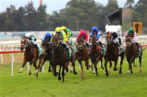 HAWKESBURY, AUSTRALIA - APRIL 22: Nash Rawiller riding Pretty Amazing wins Race 4 Blakes Marine during Hawkesbury Cup Day Sydney Racing at Hawkesbury Racecourse on April 22, 2023 in Hawkesbury, Australia. (Photo by Jeremy Ng/Getty Images)