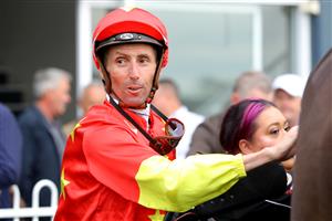 HAWKESBURY, AUSTRALIA - APRIL 22: Nash Rawiller riding Princess Grace wins Race 8 Pioneer Services Hawkesbury Crown during Hawkesbury Cup Day Sydney Racing at Hawkesbury Racecourse on April 22, 2023 in Hawkesbury, Australia. (Photo by Jeremy Ng/Getty Images)